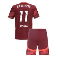 RB Leipzig Lois Openda #11 Udebanesæt Børn 2024-25 Kortærmet (+ Korte bukser)